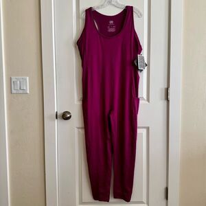 Magenta Sleeveless Jumpsuit